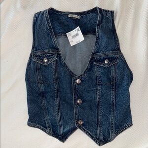 Denim Button-Up top